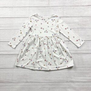 Cat & Jack Toddler Dress Multicolor Star Print Long Sleeve Twirl Dress 4T